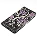 Firefish Galaxy J7 V Case / Galaxy J7 Perx Case / Galaxy J7 Sky Pro / J7 Prime / Galaxy Halo / J7 2017 Case, Magnetic PU Wallet Cover Durable Stand Cover Credit Card Holder Birthday Gift-Purple
