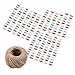 Hongzer Wooden Clip, 200pcs Natural Wooden Mini Clothespins Clip Peg with 1 Roll 50 Meter Jute Twine Crafts Decorthumb 3