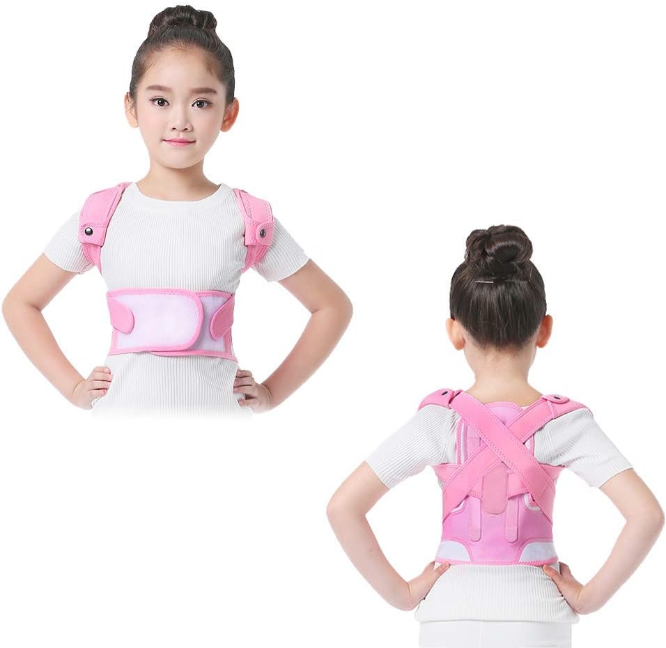 HOOPEN Posture Corrector for Kids, Adjustable Upper Back Straightener Support, Improve Thoracic Kyphosis, Back Posture Corrector for Boys & Girls, 3 Size