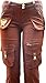 Blue Pointe Jeans Juniors Womens Stretch Multi Pockets Cargo Pants (0/1, Brown 3054ES)