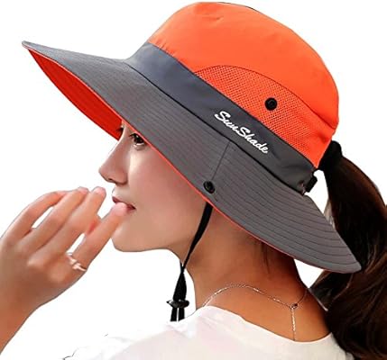 orange wide brim hunting hat