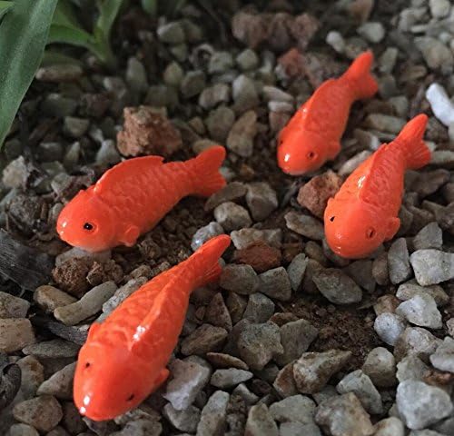 LFJD 5Pcs Miniature Resin Model Fish Toy for Bonsai Landscape Decor