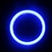 Everbrightt 1-Pair Blue 70MM 60SMD COB LED Angel Eyes Bulb Halo Ring Lamp Light with Housing