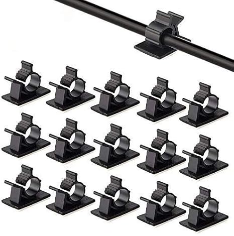 Amazon Ccinee ケーブルクリップ 4階段調節可能なケーブルホルダー コードクリップ コードフック ケーブル収納 コード管理 結束固定ベース 粘着シート付 ケーブル固定具 ３０個入り 配線アクセサリー 文房具 オフィス用品