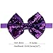 CellElection 15Pcs Baby Girls Headbands 4'' Big Boutique Bling Sparkly Glitter Sequin Hair Bows Headband Elastic Hair Bands Hair Accessories for Toddlers Infants Newborns