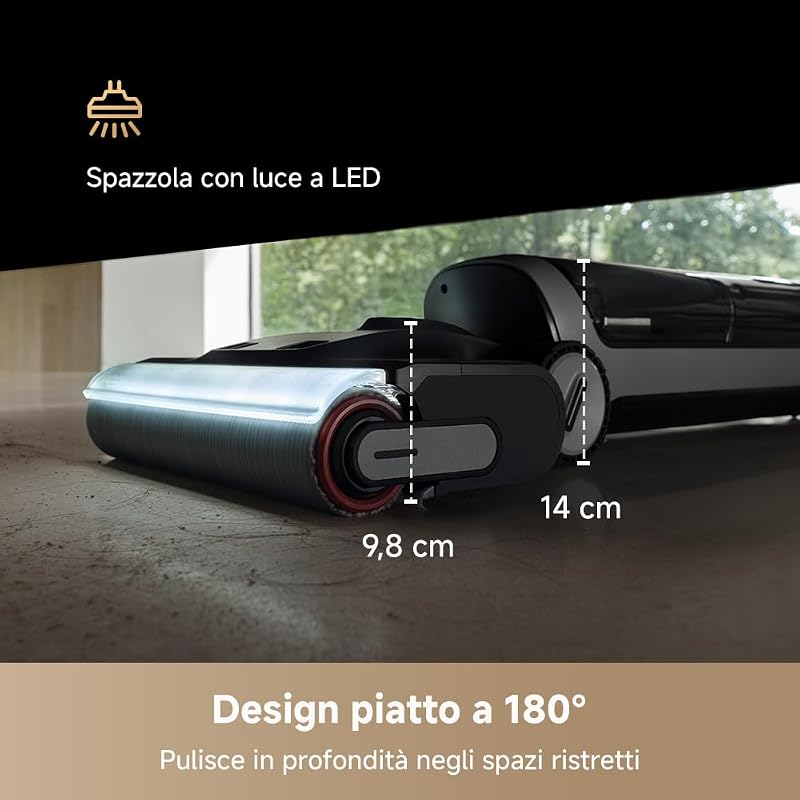H14 Dual 5-in-1 Aspirapolvere Lavapavimenti, Dosaggio Int. Deterg.