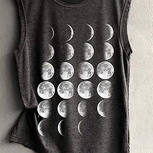 YEZIJIN Women Sleeveless Sunflower Print Shirt Casual Loose Tank Top Soft Comfortable Top 2019 New Black