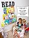 Better The Day - Kids Invisible Floating Bookshelf, 36 inch, Clear Acrylic Wall Shelf