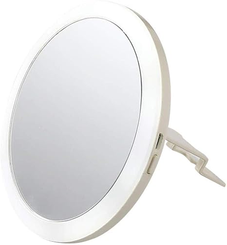 Amazon 運ぶ メイクアップミラーイルミネーション女性ポータブルポータブル寮アーティファクトかわいいミラー充電 簡単な Color White ミラー 鏡 オンライン通販