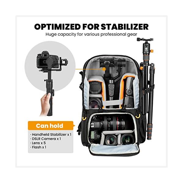 TARION Kamerarucksack, Wasserdicht Fotorucksack Spiegelreflex DSLR Rucksack Kameratasche für Spiegelreflexkameras… – Bild 3