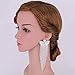 Butterfly Tassels Dangle Wedding Earrings for Women or Bridesmaids Bling Earring, Austrain Crystal Earrings For Girl or Bride M&M Jewelry minmin