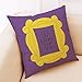 BETHANY STEVENS Friends TV Show Merchandise Pillow Case Set of 2 1818 inch - Central Perk Coffee-Monica's Door Frame- Sofa Cushion Covers