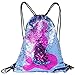 Fandicto Mermaid Sequin Drawstring Bags Unicorn Pineapple Bags for Women Party Supplies (Mermaid)