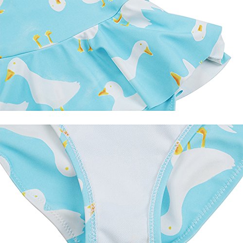 LANDUBI Toddler Baby Girl's One Piece Swimsuit With Ruffles Swimwear 6