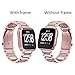 Maxjoy Compatible with Fitbit Versa Bands, Versa 2 Metal Band Large Stainless Steel Bracelet Wristband with Protective Cover Case for Men Women, Compatible with Fitbit Versa 2 1 Smart Watch, Rose Gold