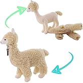 Furvana Alpaca Stuffed Animal, Llama Plush Toy, Cute Alpaca Plushie, Sleeping Pet Buddy, Llama Stuffed Animal Birthday Gifts for Girls, Kids Christmas Small Plush Toy