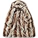 Hee grand Women Winter Faux Fur Coat Winter Coats for Women Warm Parka Jackets for Women Hood Jacket Black 2XL 16