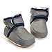 Enteer Infant Snow Boots Premium Soft Sole Anti-Slip Warm Winter Prewalker Toddler Boots (13-18months, dark grey)