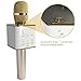 Portable Wireless Karaoke Microphone,Mini Handheld Cellphone Karaoke Player Built-in Bluetooth Speaker,2600 mAh Q7 Karaoke MIC Machine for Home KTV By PUNICOK (Q7)