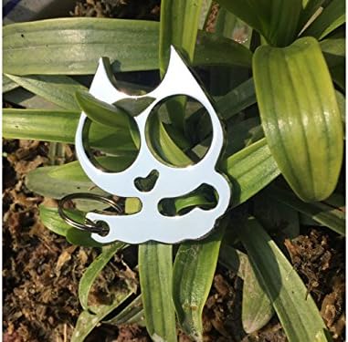 Shawordsport Self Defense Emergency Survival Tool fits perfectly in the palm of your hand. (Silver)