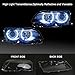 Halogen Headlight lens Cover shell for BMW E46 (2000-2003) M3 323ci 325ci 328ci 330ci 2-Door