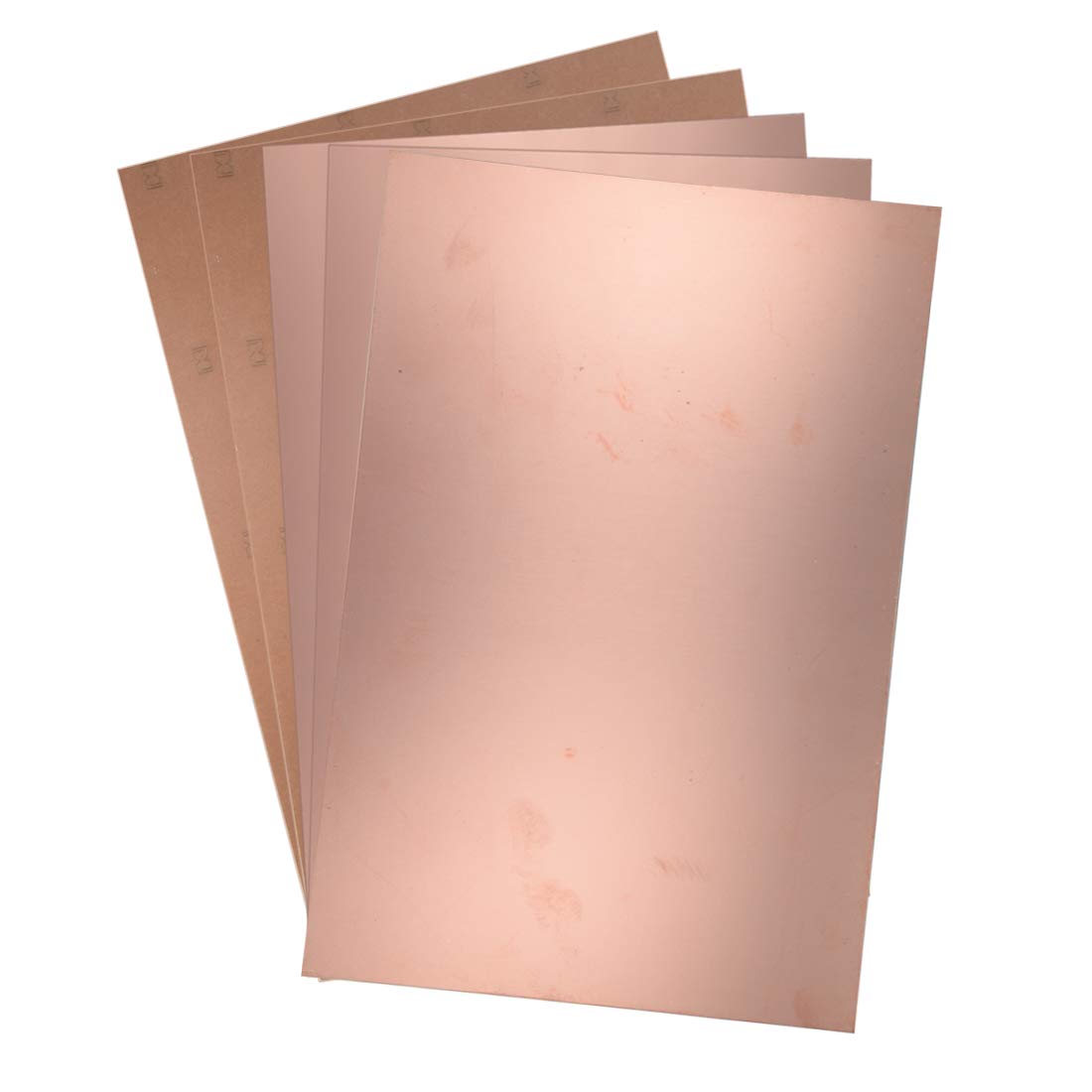 sourcing map Single-Sided Copper Clad Laminate PCB Circuit Board, Bakelite 300x200mm 11.81x7.87 Inch, 1.5mm Thickness DIY Prototyping PCB Board, Name Board, 5pcs