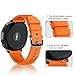 ANCOOL Compatible Gear Sport Band Replacement 20mm Silicone Watch Band Compatible Gear Sport/Galaxy Watch (42mm)/Ticwatch E/Ticwatch 2/Vivoactive 3 Watch - Large Orange
