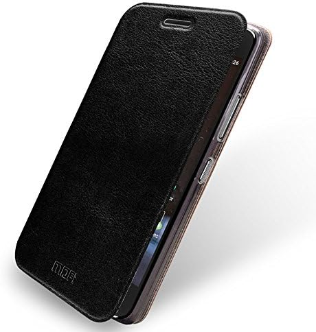 Nexus 6p Case, Dretal@ ultra Thin Pu Flip / Folio Leather Case Slim Cover with Stand for Google Huawei Nexus 6p (Nexus 6 2nd Generation 2015) (Leather-Black)