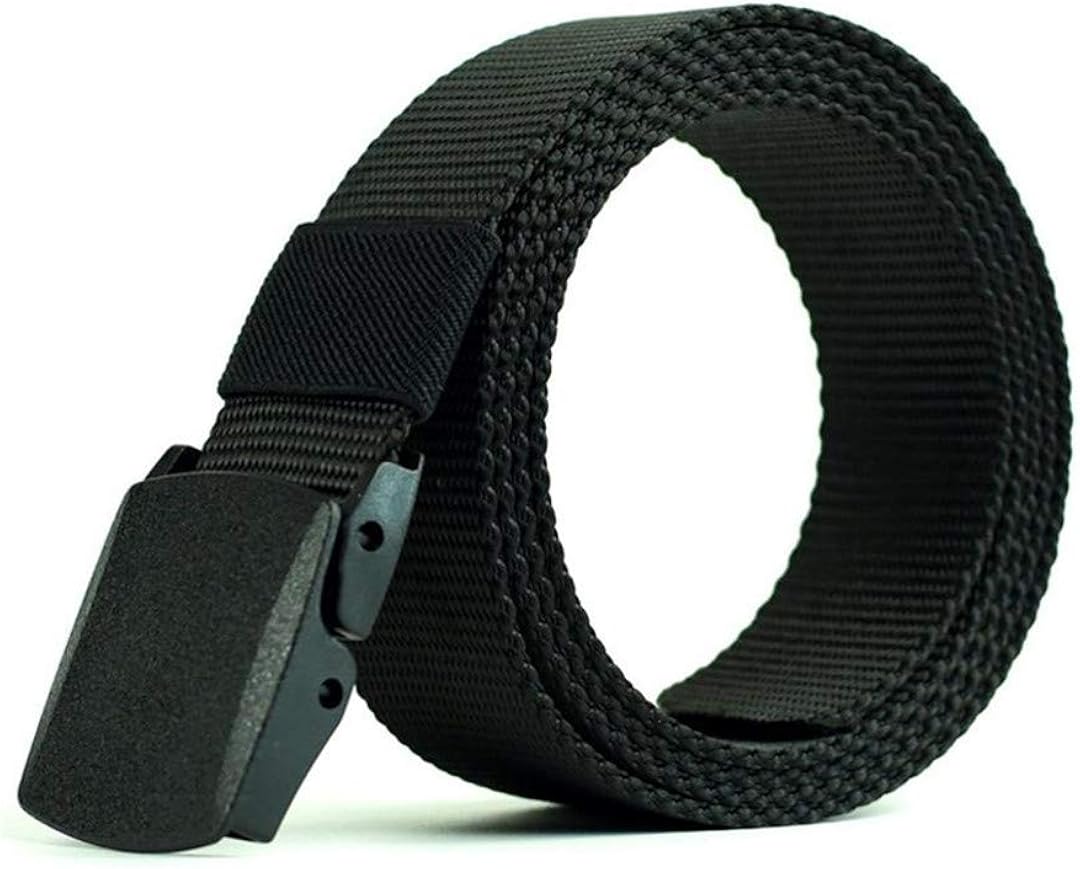 Juihugn Automatic Buckle Nylon Belt Male Army Tactical Belt Jeans Mens Luxury Waist Designer Belts Men Strap Black 120cm Men Belts