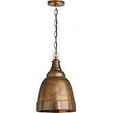 Capital Lighting 330310XB Sedona Handcrafted Sand-Cast Aluminum Artisan Metal Dome Pendant, 1-Light 100 Watts, 17" H x 12" W,