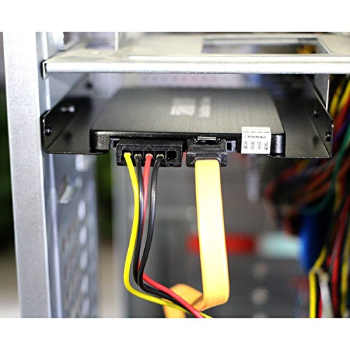 Saisn 2.5" to 3.5" SSD HDD Hard Disk Drive Holder Metal Mounting Bracket Adapter (One-Drive Bracket) - Thumbnail 5