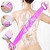 Silicone Shower Brush, Body Scrubber for Shower - Exfoliating Double-Sided Body Back Scrubber - Silicone Body Scrubber…