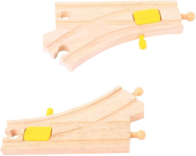 wooden train track switch