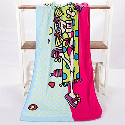 VoberryÂ® 70*140cm Absorbent Microfiber Bath Beach Towel Drying Washcloth Shower (H)