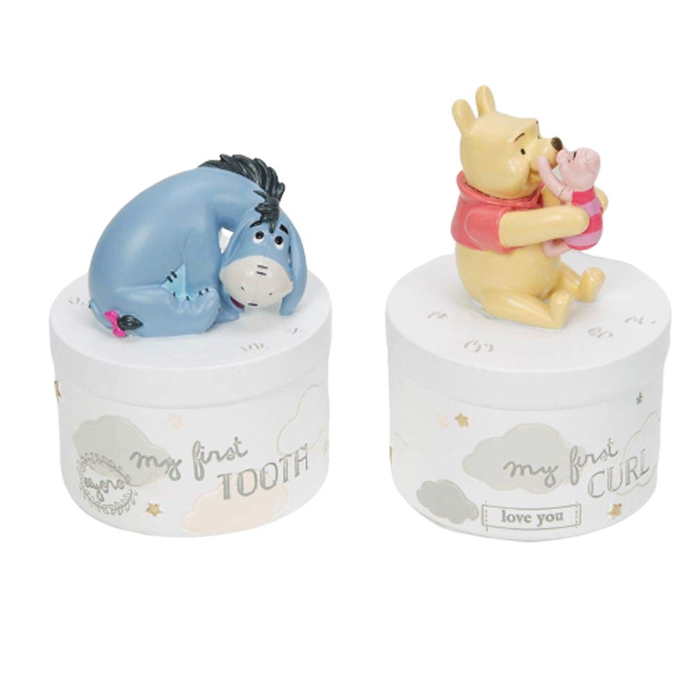 Disney Magical Tooth & Curl Keepsake Pots - Winnie The Pooh & Eeyore
