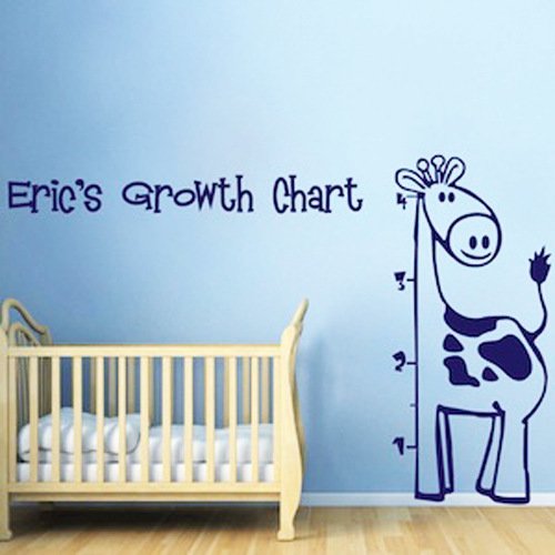 Homefulcomely PVC Wall Stickers Giraffe Height stickers children's room bedroom green home decorWallpaper127cm x 58.4cm