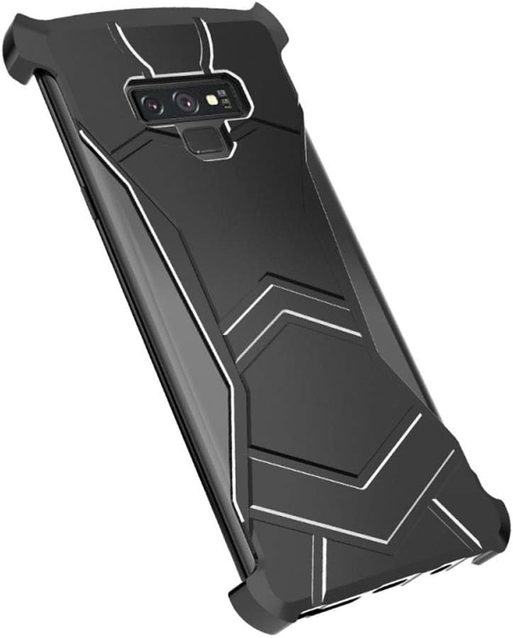 Protect Cell Phone for Samsung Galaxy Note 9 R-just Magnet Adsorbed Metal Polishing Textured Phone Case