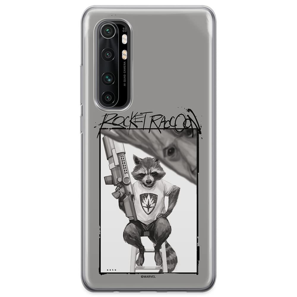 ERT GROUP mobile phone case for Xiaomi MI NOTE 10 Lite original and officially Licensed Marvel pattern Rocket 004 optimally adapted to the shape of the mobile phone, case made of TPU