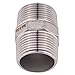 Hex Nipple 1 Inch Male NPT - DERPIPE Stainless Steel 304 Threaded Pipe Fitting for Brew Kit, Home Piping Application