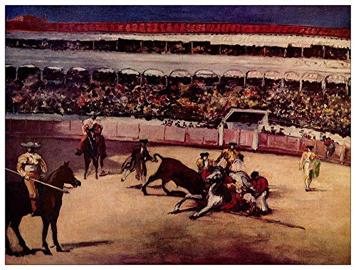 ArtPlaza Manet Ãdouard-Bullfight Pannello Decorativo, Legno MDF, Multicolore, 120 x 90 cm