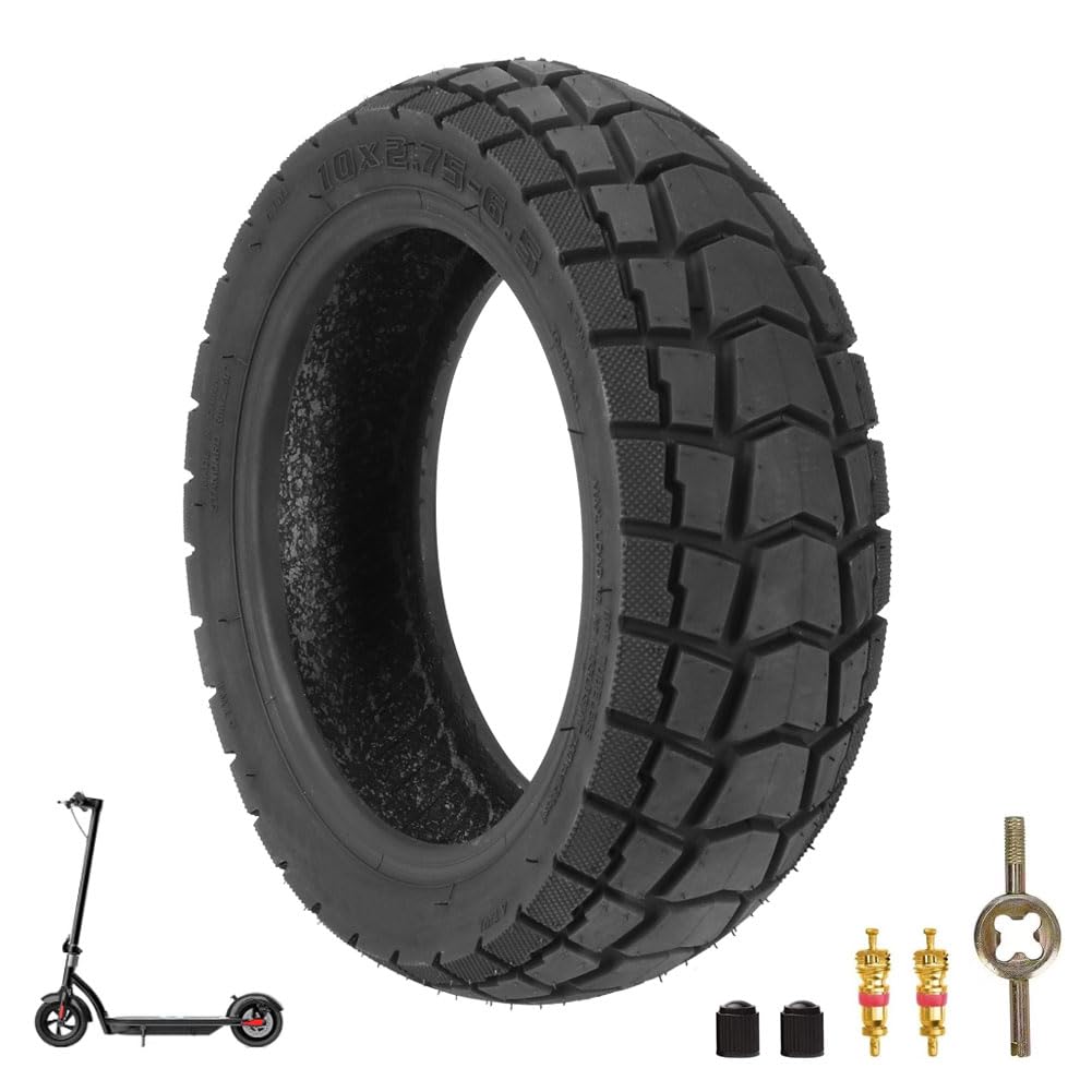 Photo 1 of 10x2.75?6.5 Tire10 Inch Electric Scooter Tire compatible with Speedway 5 Dualtron 3 Off Road Hover-1 Alpha JOYOPR S Hiboy Titan PRO Tubeless Replacement Outer Tyre Vacuum Rubber Tires Explosion-Proof