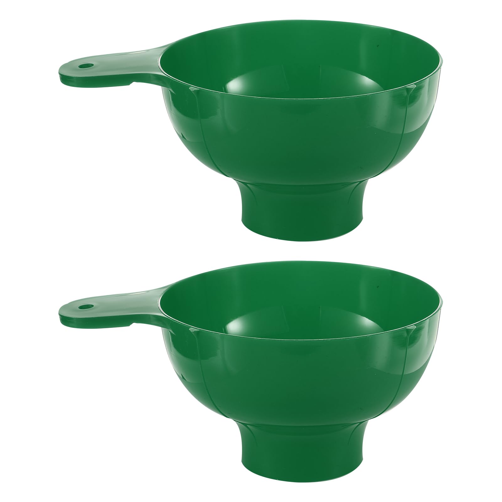 uxcell 2 Pack Canning Funnel, Plastic Kitchen Funnel for Wide and Regular Jars, Canning Jars, Mason Jars, Green