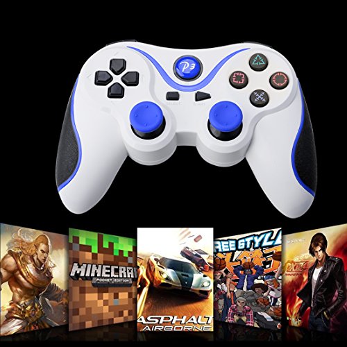 A-SZCXTOP 1 Pair Wireless Dualshock Bluetooth Game Controller Rechargeable Gamepad with USB Charging Cable for PS3 Playstation 3