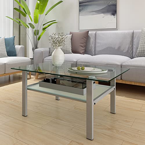 Coffee Table Set Of 3-Piece Glass Coffee Table Set Modern