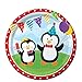 Creative Converting 8 Count Paper Dessert Plates, Penguin Party