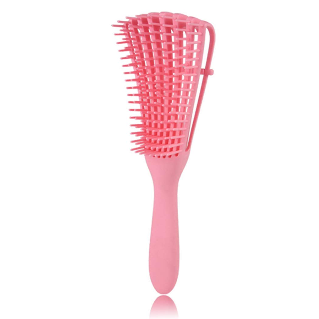 Nicute Detangle Hair Brush Wet Dry Afro 3a to 4c Hair Thick Wavy Curly Natural Hair Detangling Hairbrush for Women and Girls (Pink)