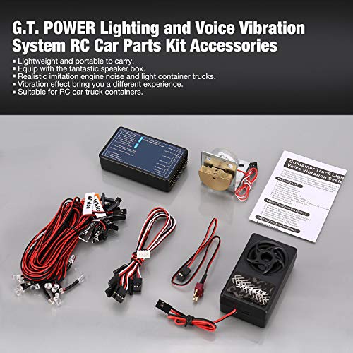 G.T. Power Lighting and Voice Vibration System RC Car Parts Kit for Tamiya RC4WD Tractor RC Car Vehicle Accessories
