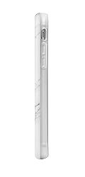 LuMee Duo Phone Case, White Marble | Front & Back