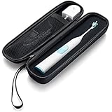 Caseling Hard Toothbrush Travel Case Fits Philips Sonicare ProtectiveClean 4100 / Sonicare 2 Series - Portable Toothbrush Holder | with Easy Grip Carry Strap (Large)