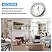 TTCDBF 1080p wifi hidden camera wall clock spy camera nanny camera with motion detection, remote viewing for home and office hidden security camera, support IOS / Android, support video recording